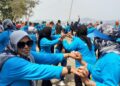 Ratusan Kader Kesehatan ILS Padati Pantai Kelapa Kunjir, Ada Apa?