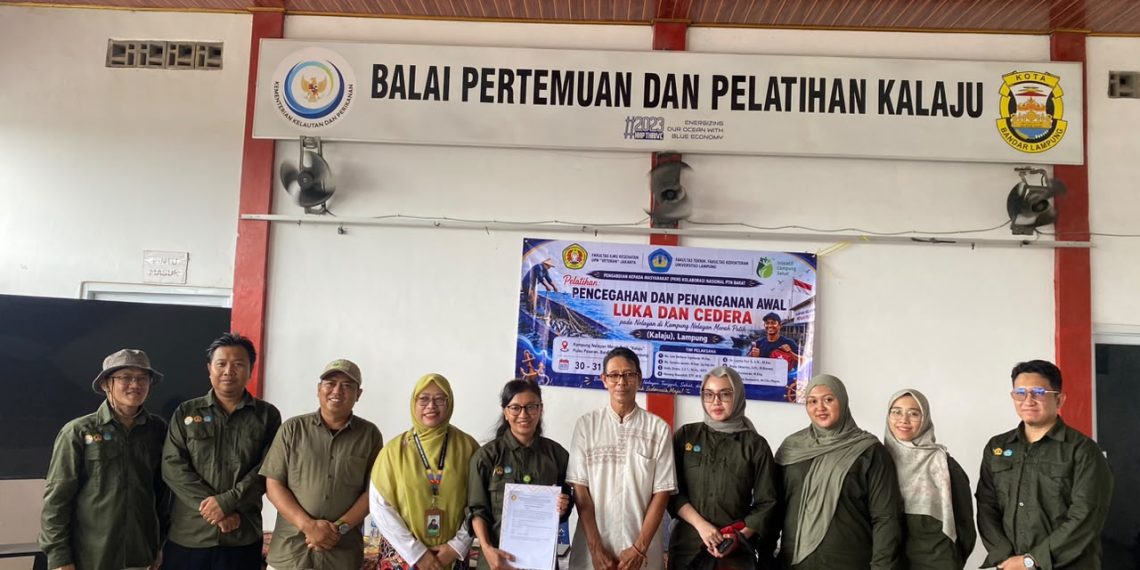 Perkuat Keselamatan Nelayan, ILS Bersama UPN Veteran Jakarta dan Unila Gelar Pelatihan Penanganan Luka dan Cedera